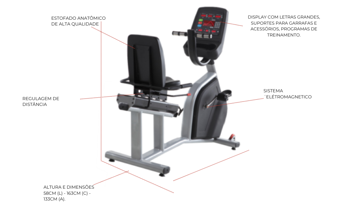 Bicicleta Horizontal - A-3000