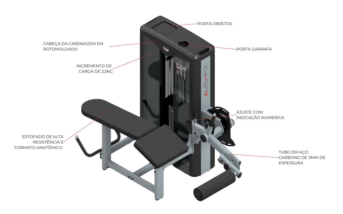 Equipamento Flexora Deitada
